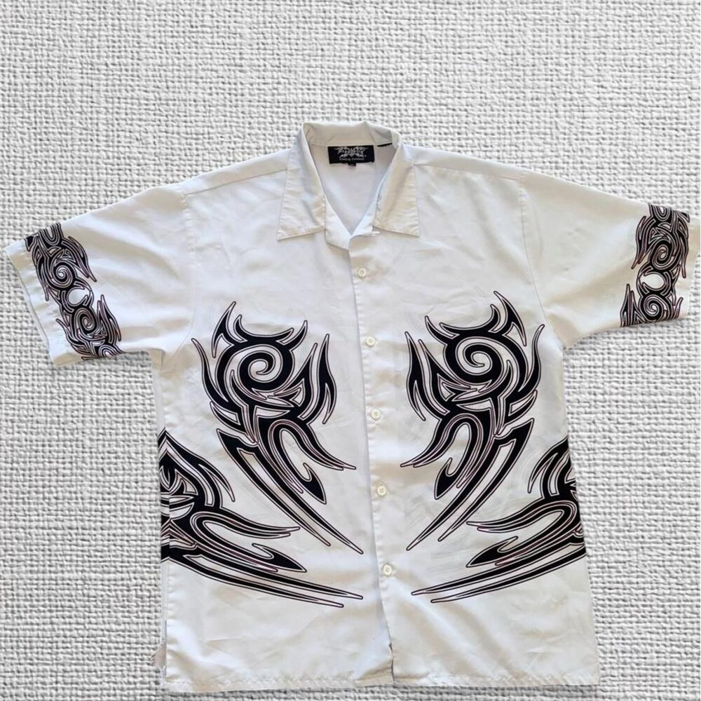Vintage Dragonfly White and Cream Shirt